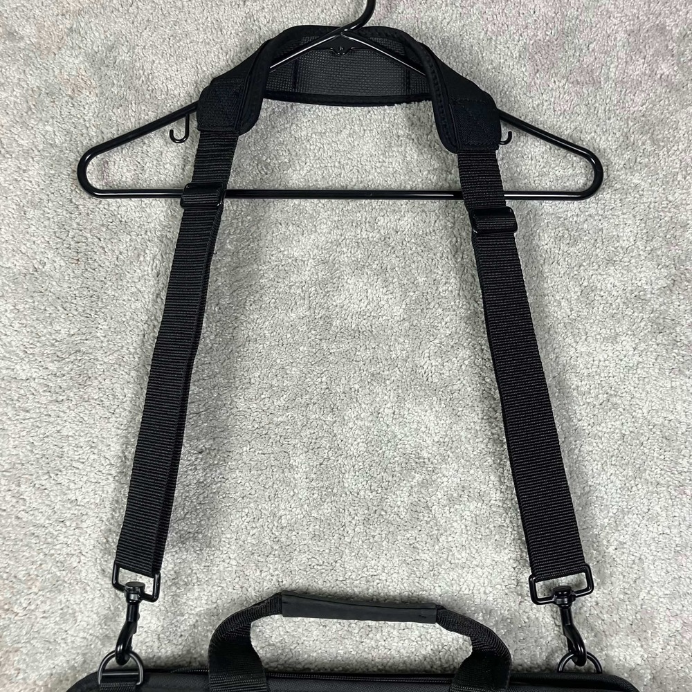 Vintage IBM ThinkPad Black Laptop Messenger Bag Briefcase Shoulder Strap 16" - Picture 3 of 16